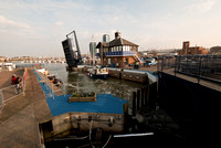 Lifting bridge Chatham Maritime