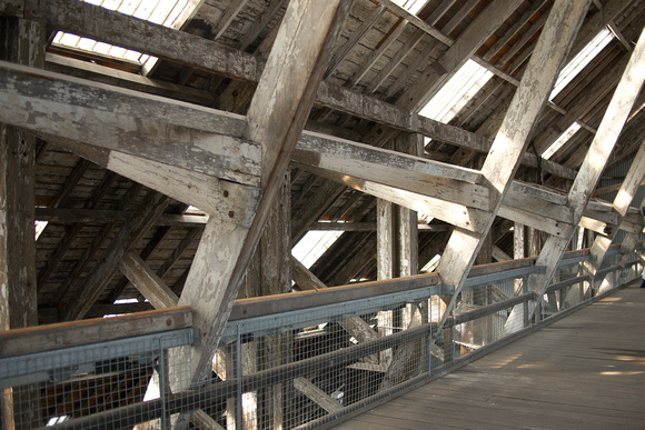 Detail of roof trusses