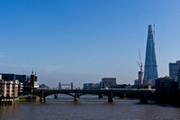 Looking down the Thames