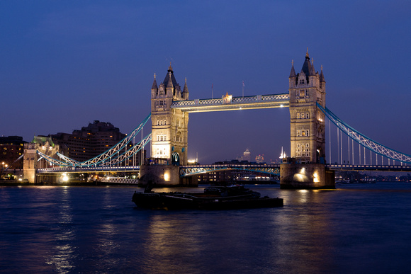 Tower Bridge at dusk