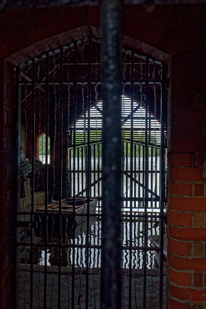 Looking through the boat house