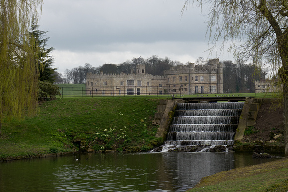 Leeds Castle on a gloomy March day